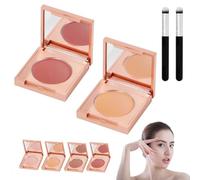 Colored Clay CC Undereye Corrector with Brush, 2025 New Magic Under Eye Corrector, Eye Concealer Undereye Color for Dark Circles (2PCS-02+04)