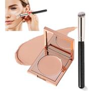 Colored Clay CC Undereye Corrector with brush, Under Eye Brightener, Color Corrector for Dark Circles (#1)