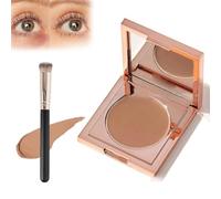 Colored Clay Undereye Corrector, Under Eye Colour Corrector,Color Corrector for Dark Circles with Brush, Conceal & Brighten Dark Circles (2# Medium-TanPeach)