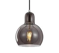 Colored Glass Chandelier Lampshade, American Retro Style Ceiling Fixture, E27 Base Single Head Hanging Pendant Lamp, Study, Dining Meeting Room Light (Color: C)(C)