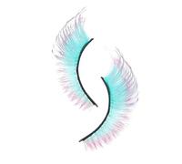 Colored Lash Clusters- | False Colorful Lash Clusters, Long Volume Reusable Eye Makeup, Dramatic Individual Lashes For Pride Cosplay Stage Party Wedding, Beginner Friendly Cosmetic Accessory