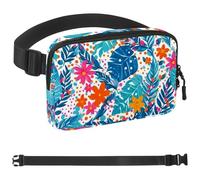 Colored Leaves-394 - Marsupio a tracolla per uomo e donna, borsa da cintura per viaggi, casual, passeggiate, corsa, escursionismo, ciclismo, multicolore, 4 x 23 x 15 cm, Multicolore,