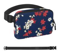 Colored Leaves-406 - Marsupio a tracolla per uomo e donna, borsa da cintura per viaggi, casual, passeggiate, corsa, escursionismo, ciclismo, multicolore, 4 x 23 x 15 cm, Multicolore,