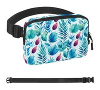 Colored Leaves-419 - Marsupio da uomo e donna, marsupio con tracolla regolabile, alla moda, borsa a tracolla ovunque, per viaggi all'aperto, corsa, escursionismo, multicolore, 4 x 23 x 15 cm,