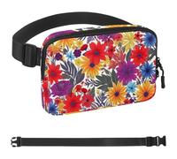 Colored Leaves-456 - Marsupio unisex alla moda, borsa a tracolla sportiva sottile, alla moda, per jogging, escursionismo, escursionismo, donna, uomo, multicolore, 4 x 23 x 15 cm, Multicolore,