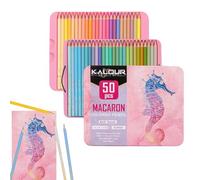 Colored Pencils Bulk - 50 Macaron Colors Soft Core Coloring Pencils | Pre-Sharpened Color Ṕencils Set for Artists Beginners, Drawing, Sketching, Shading