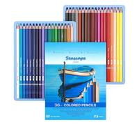 Colored Pencils Set, 36 Count Multicolor Pack, Smooth Blending Design, Vibrant Artistic Shades, Sketching and Painting Tools for Adult Coloring Books, Journals, Art Projects, 9.45x7.09x1.97 inches