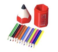 Colored Pencils Set - Mini Decorative Display Ornament, Smooth Material Fine Finish, Compact Design Shelf Decor, Art Accessory Tool, Pencil Set for Study Table Bedroom Dorm