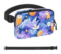 Colored Pineapple-826 - Marsupio a tracolla per uomo e donna, borsa da cintura per viaggi, casual, passeggiate, corsa, escursionismo, ciclismo, multicolore, 4 x 23 x 15 cm, Multicolore,