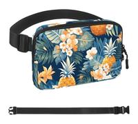 Colored Pineapple-858 - Marsupio unisex alla moda, borsa a tracolla sportiva sottile, alla moda, per jogging, escursionismo, donna, uomo, multicolore, 4 x 23 x 15 cm, Multicolore,