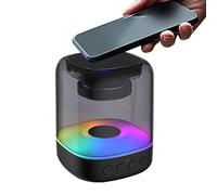 Colored RGB Lights Music Speakers for Home - Compact Audio Hub, Wireless LED Stereo | Camping Sound Gadget, 4 Hour Playtime Speaker, Mini Outdoor Player, Battery Powered Speaker, Travel Jam Device