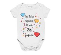 Colorfamily Body da Neonato Zia - Me Lo ha regalato la mia Zia Preferita - Body Simpatico e Divertente - Idea Regalo