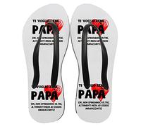 Colorfamily Ciabatte Infradito Festa del Papà Idea Regalo Papà regalo per il Papà Ti voglio bene papà Ok non spingiamoci oltre regalo divertenti