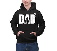 Colorfamily Felpa papà Felpa per Il papà Dad² papà di Due Figli o Due Gemelli