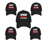 Colorfamily Kit Cappellini Uomo per Addio al Celibato Personalizzabili - Loading - Idea Regalo Divertente e Personalizzabile per Festa o Matrimonio - Frase Divertente Bachelor Party