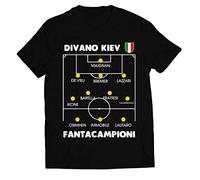 Colorfamily Maglietta Fantacalcio Personalizzabile Formazione FantaCampioni d'Italia