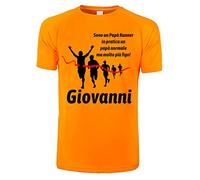 Colorfamily Maglietta Tecnica Sport Manica Corta Personalizzabile Running Runner Sono Un papà Runner Atletica Maratona Corsa