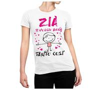 Colorfamily Maglietta Zia - Tshirt Zia Ti Voglio Bene Tanto così - Regalo