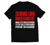 Colorfamily Regalo Divertente per Ingegnere Maglietta Ho Sempre Ragione Mestieri