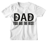 Colorfamily T-Shirt da Bambino papà papà Sei Il Migliore/Dad You Are The Best - Idea Regalo per la Festa del papà