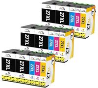 colorfly 27XL Cartucce d'inchiostro compatibili per Epson 27 XL Multipack per Workforce WF-3620, WF-3640, WF-7710, WF-7720, WF-7620, WF-7610, WF-7715, WF-7110, WF-7210 (confezione da 15 pezzi)
