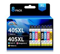 colorfly 405XL Cartucce Compatibili per Epson 405XL 405 XL per Workforce WF-3825 WF-7830 WF-7840 WF-7835 WF-3820 WF-7310 WF-4820 WF-4825 WF7830 WF7840 WF3825 WF7835 WF3820 WF4820 (8-Pack)
