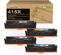 Colorfly 415X Compatibile con 415X 415A (con chip) per HP 415A 415X per MFP M479fdw HP Color Laserjet Pro MFP M479fnw M479fdw M479dw M479fnw M479fdn M454dw M454dn Confezione da 4