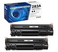 colorfly 83A CF283A Toner compatibile con HP 83A CF283A per LaserJet Pro M201dw M201n per MFP M225dn M225dw M125a M125rnw M125nw M127fn M127fp M127fs M127fw (Nero, 2-Pack)