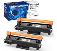 colorfly TN2510XL Toner Alta Capacità 3000 pagine Compatibile con TN25109XL | Compatibile con HL-L2400DWE HL-L2445DW DCP-L2620DW DCP-L2660DW DCP-L2665DW MFC-L2800DW MFC-L2827DWXL MFC-L2835DW, 2 Nero