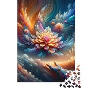 Colorful Abstract Flower Art Puzzle Impossible 1000Pcs Decorazione Per La Casa. Giochi Rilassamento E Intelligence Per Adulti E Ragazzi Da 14 Anni 70x50cm/1000pcs