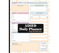 Colorful ADHD Daily Planner for Neurodivergent Adults: Stay Organized with this Undated Self Care Journal to Increase Productivity Success in Life and Work, Large Size