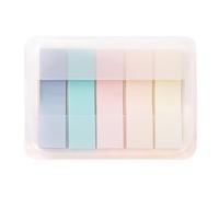Colorful Adhesive Labels, 100 Pcs in 5 Cold Colors Removable, Rectangular Office Labels, Adhesive Index Tabs, for School, Writing, Reading (Warm Color)