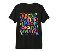 Colorful Alphabet ABC Teacher Classroom Letters Maglietta Premium
