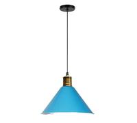 Colorful Aluminum Chandelier Pendant Adjustable E27 Ceiling Light Fixture Kitchen, Bedroom, Dining Room, Restaurant - Creative Hanging Lamp for Corridor & Living Spaces(Blue,40cm)