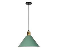 Colorful Aluminum Chandelier Pendant Adjustable E27 Ceiling Light Fixture Kitchen, Bedroom, Dining Room, Restaurant - Creative Hanging Lamp for Corridor & Living Spaces(Green,35cm)
