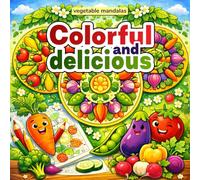Colorful and delicious - vegetable mandalas: Coloring book for girls and boys