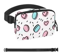 Colorful Art Desserts-650 Marsupio per uomini e donne, Marsupio con tracolla regolabile, borsa a tracolla alla moda ovunque, per viaggi all'aperto, corsa, escursionismo, Multicolore 04, 1.5x9.0x5.9in