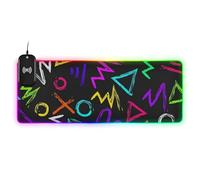 Colorful Art Trend Graffiti Ricarica Wireless Glowing pad animale animale tappetino per mouse da gioco grande multifunzionale per scrivania 80 x 30 cm