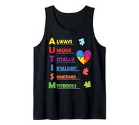 Colorful ASD Design for Proud Parents of an Autistic Child Canotta