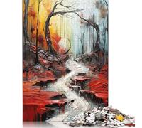 Colorful Autumn Painting Puzzle Impossible 1000Pcs Decorazione Per La Casa. Giochi Rilassamento E Intelligence Per Adulti E Ragazzi Da 14 Anni 1000pcs (38x26cm)