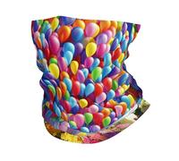Colorful Balloon And House Scaldacollo Lavabile Protezione del Viso Elegante Fascia per Capelli per Bambini Sports Campeggio 25X50Cm