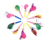 Colorful Balloon Whistle with Blower Kids Accessories New Years Whistles Finestra Dopo (nero, taglia unica)