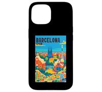 Colorful Barcellona Spagna Parco Gaudí & Sagrada Familia Viaggi Custodia per iPhone 15