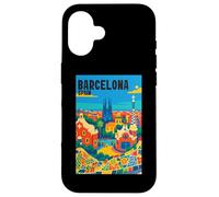 Colorful Barcellona Spagna Parco Gaudí & Sagrada Familia Viaggi Custodia per iPhone 16