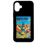 Colorful Barcellona Spagna Parco Gaudí & Sagrada Familia Viaggi Custodia per iPhone 16 Plus