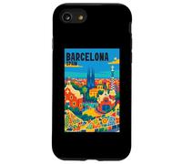 Colorful Barcellona Spagna Parco Gaudí & Sagrada Familia Viaggi Custodia per iPhone SE (2020) / 7/8
