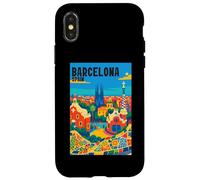 Colorful Barcellona Spagna Parco Gaudí & Sagrada Familia Viaggi Custodia per iPhone X/XS