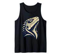 Colorful Bearded Dragon Face Reptile Animal Lover Canotta