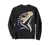 Colorful Bearded Dragon Face Reptile Animal Lover Felpa
