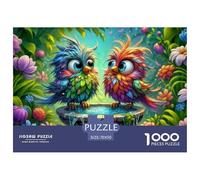 Colorful Birds Garden Durable Material Easy to Assemble Pieces, Relaxing, Unwinding And Enjoying Quiet Moments 70x50cm/1000pcs